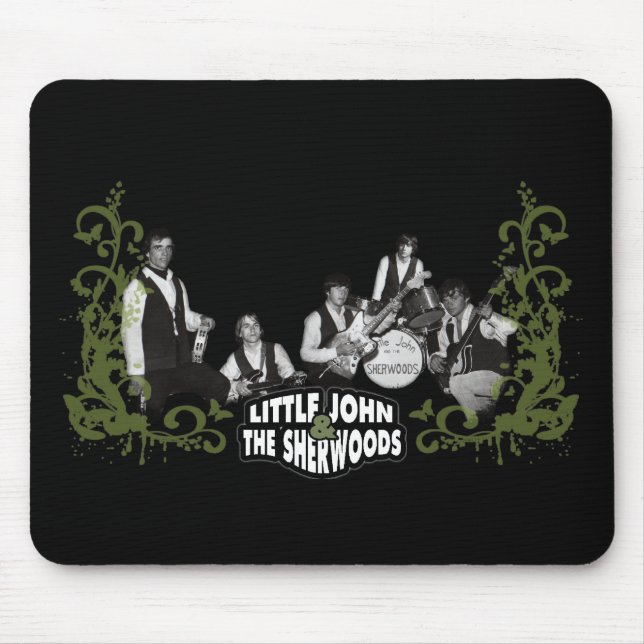 Little John and the sherwoods black mousepad (Front)