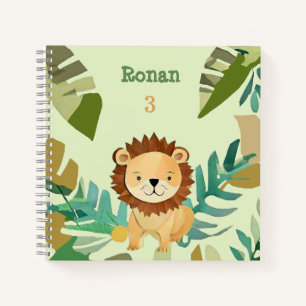 Little Jungle Prince Lion Birthday Notebook