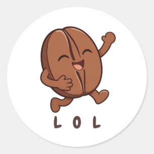 Little Kaka – Powered by Coffee Classic Round Sticker