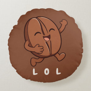 Little Kaka – Powered by Coffee Round Cushion