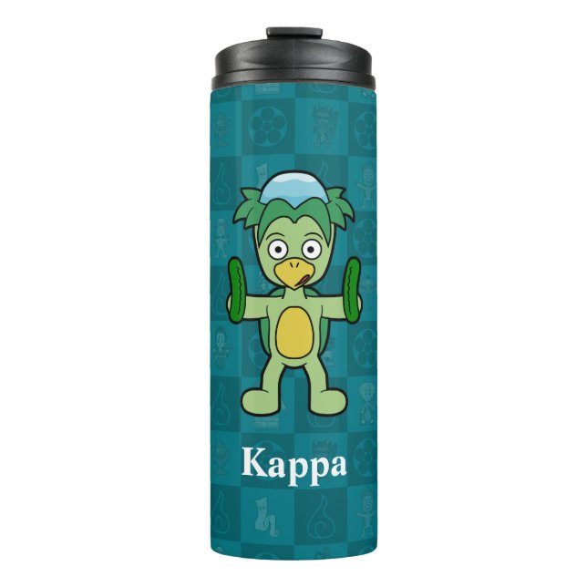 Little Kappa Chequerboard Yokai Thermal Tumbler (Front)