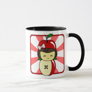 Little Kawaii Apple Girl With Seeds Mug