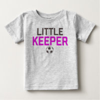 Little Keeper Soccer Goal Baby T-shirt