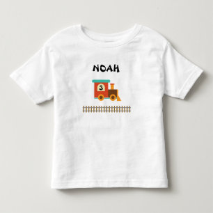 Little Kid Birthday Train Shirt
