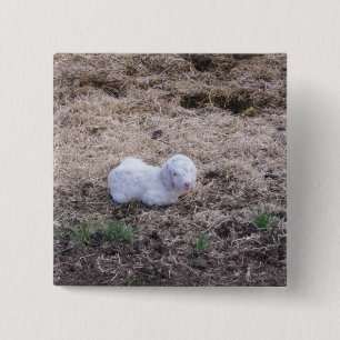 Little Kid in a Field 15 Cm Square Badge
