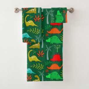 Little Kids Dinosaur Nursery Decor Bath Towel Set