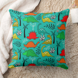 Little Kids Dinosaur Nursery Decor Cushion