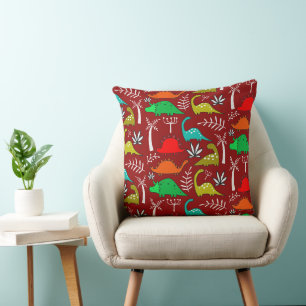 Little Kids Dinosaur Nursery Decor Cushion