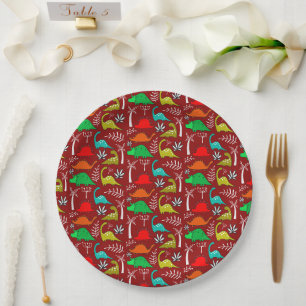 Little Kids Dinosaur Nursery Decor Paper Plate
