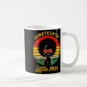Little kids miss juneteenth celebrate black girl coffee mug