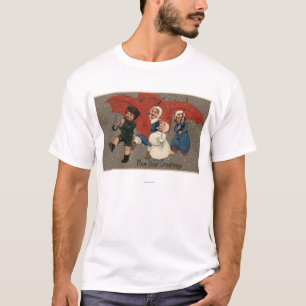 Little Kids with Umbrellas T-Shirt