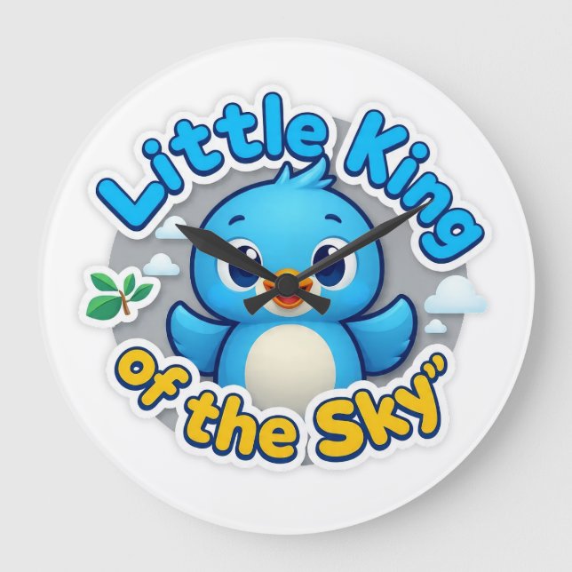 Little King of the Sky Large Clock (Front)