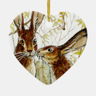 Little Kiss design by Schukina 543 Ceramic Tree Decoration