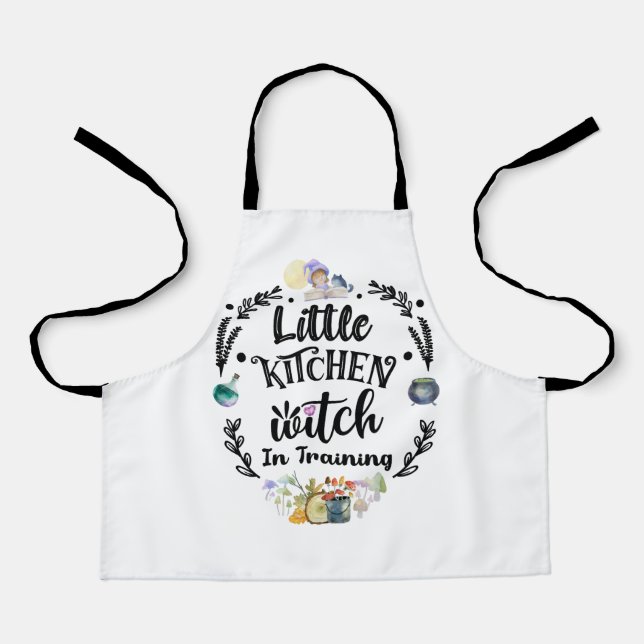 Little Kitchen Witch in Training Apron (Front)