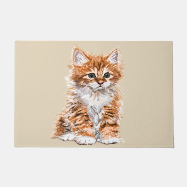 Little Kitten Doormat - Your Colours (Front)