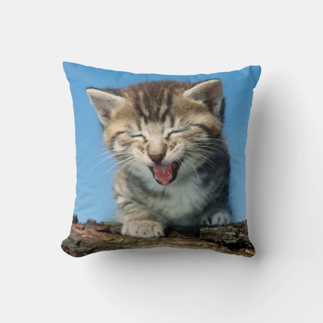Little Kitten in a Tree Cushion (Front)