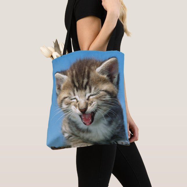 Little Kitten in a Tree Tote Bag (Close Up)