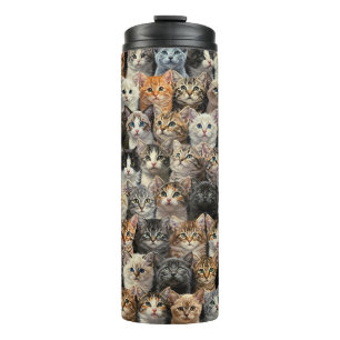 Little Kittens Parade Thermal Tumbler