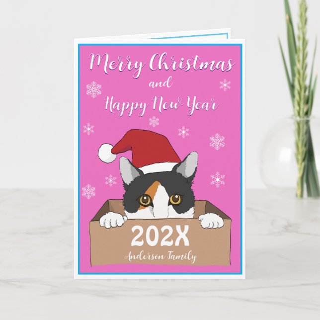 Little Kitty Christmas card (Front)
