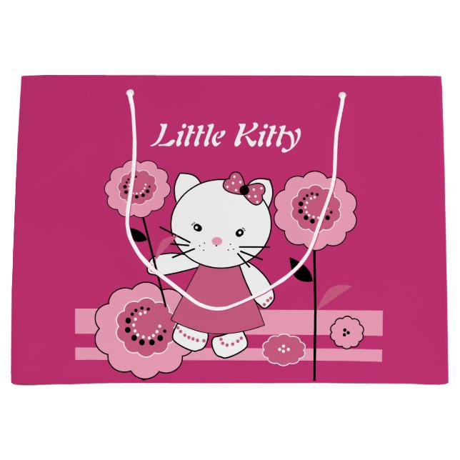 Little Kitty Large Gift Bag (Front)