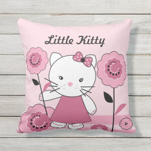 Little Kitty Outdoor Cushion