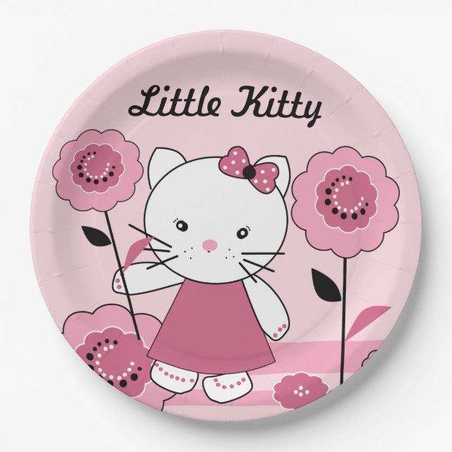 Little Kitty Paper Plate (Front)