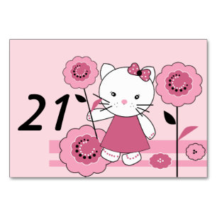 Little Kitty Table Number