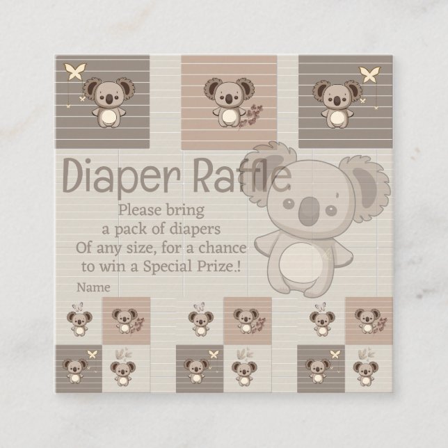 Little Koala Bliss Enclosure Card (Front)