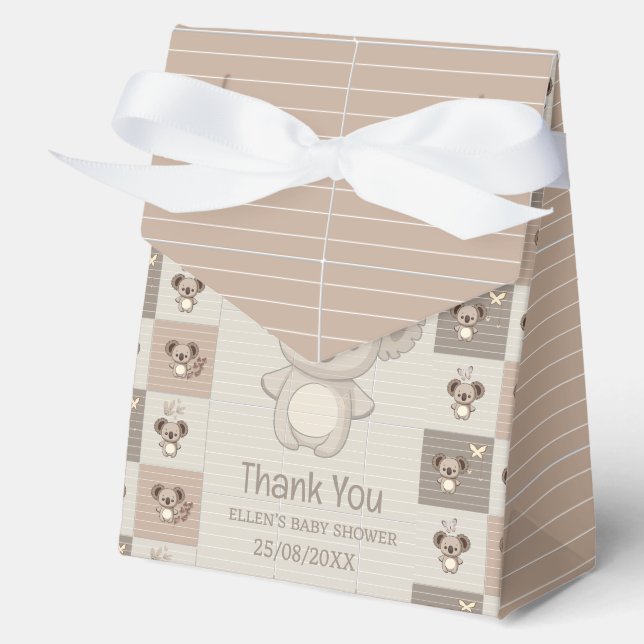 Little Koala Bliss  Favour Box (Front)