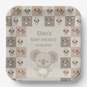 Little Koala Bliss Paper Plate