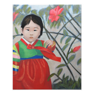 Little Korean Girl Print