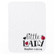 Little Lady Customisable Baby Blanket