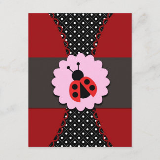 Little Ladybug Birthday Invitation for Kids