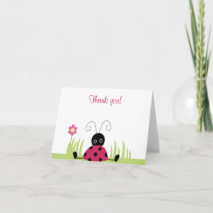 Little Ladybug Folded Thank you notes