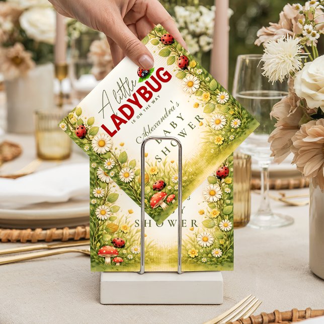 Little Ladybug Garden Baby Shower Napkin (Creator Uploaded)