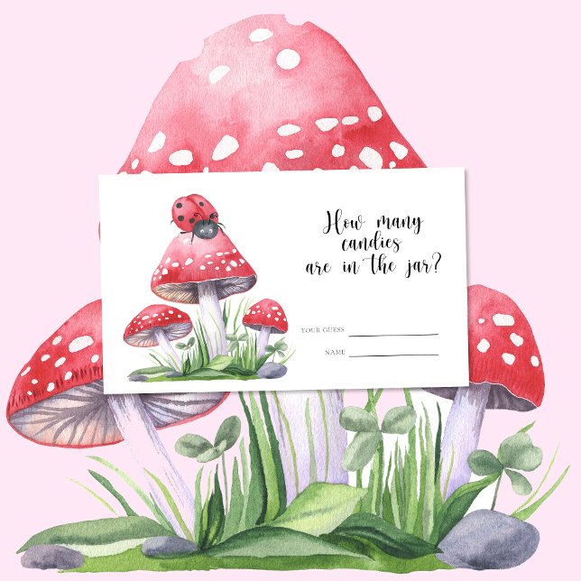 Little ladybug - guess how many candies enclosure card (Creator Uploaded)