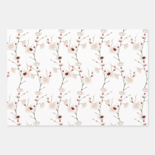 Little Ladybug Pattern Boho  Wrapping Paper Sheet