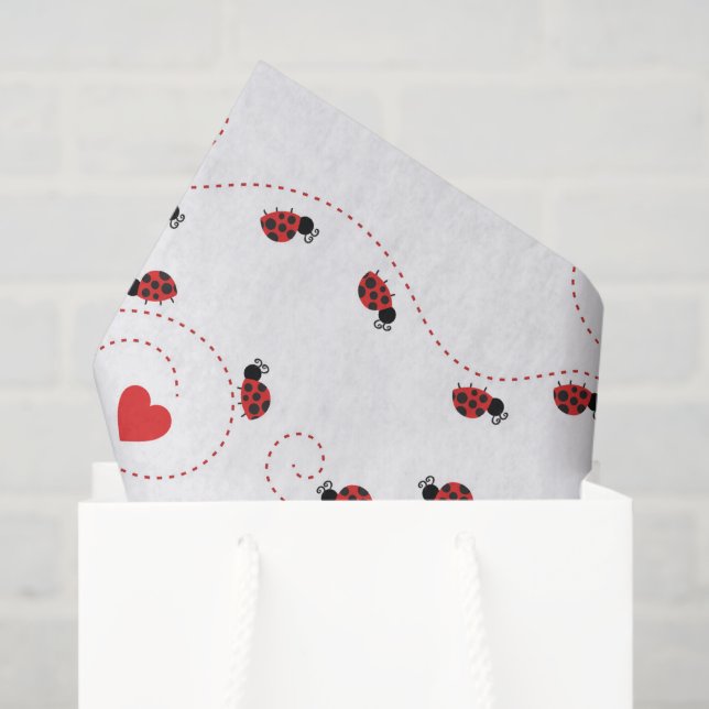Little ladybug pattern party tissue paper (Gift Bag)