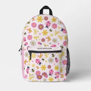 Little Ladybug Pink Girl Baby Shower  Printed Backpack