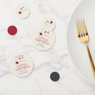 Little LadyBug Wildflower Baby Shower Confetti