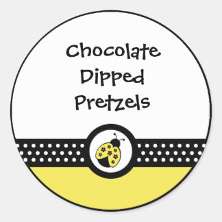 Little Ladybugs Birthday Party Favour Sticker