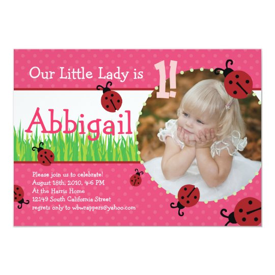 Little Lady's Birthday - Ladybugs Card