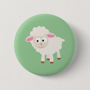 Little lamb 6 cm round badge