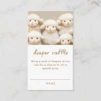 Little Lamb Baby Shower Diaper Raffle