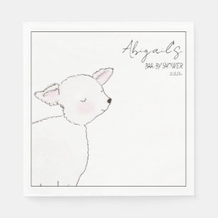 Little Lamb Baby Shower Napkin