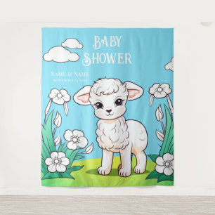 Little Lamb Backdrop Tapestry