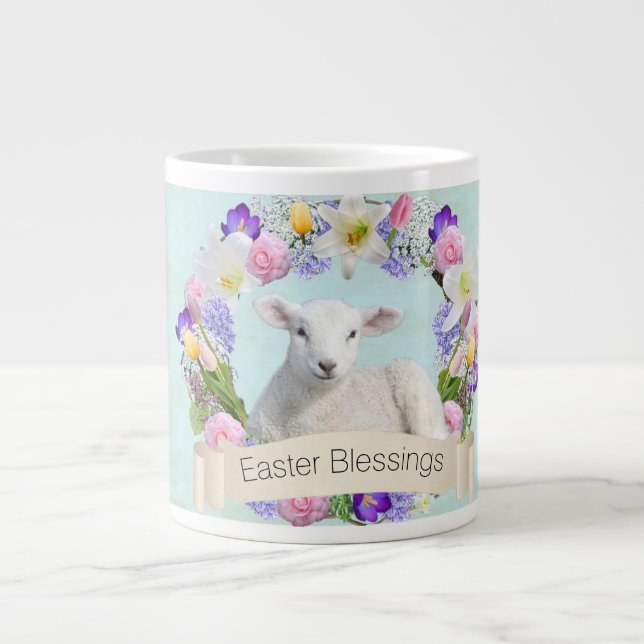 Little Lamb Easter Jumbo Mug (Front)
