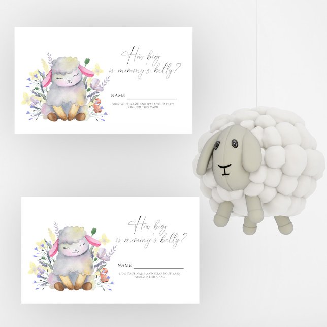 Little Lamb How big is mummy's belly game Enclosure Card (Creator Uploaded)