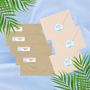 Little Lamb Soaring High in Boy Blue Balloons Classic Round Sticker