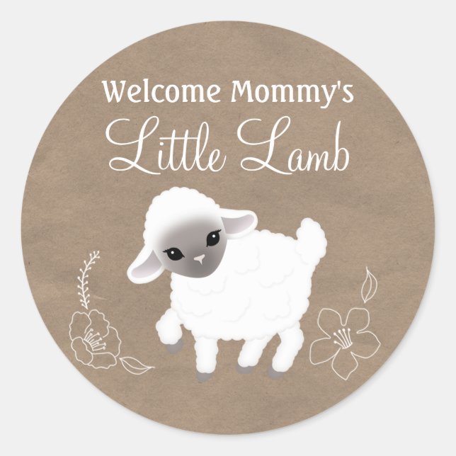 Little Lamb Sticker (Front)